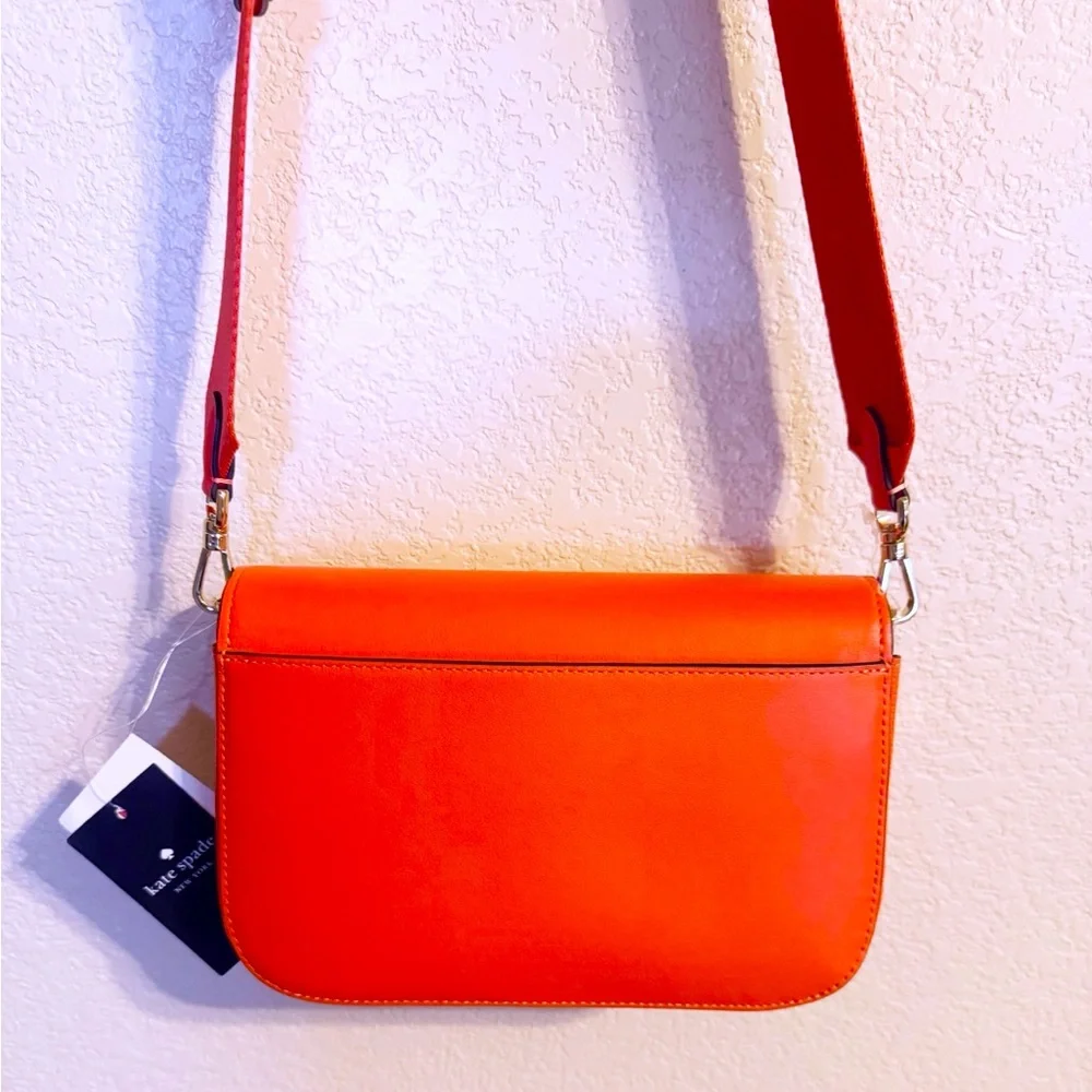 Kate Spade Buddie Smooth Leather Shoulder Bag Magma NWT - Picture 7 of 10